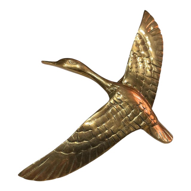 Brass Vintage Mallard Duck Door Knocker For Sale