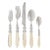 VIETRI Aladdin Brilliant Ivory Twenty-Piece Flatware Set Set, Service for Four For Sale