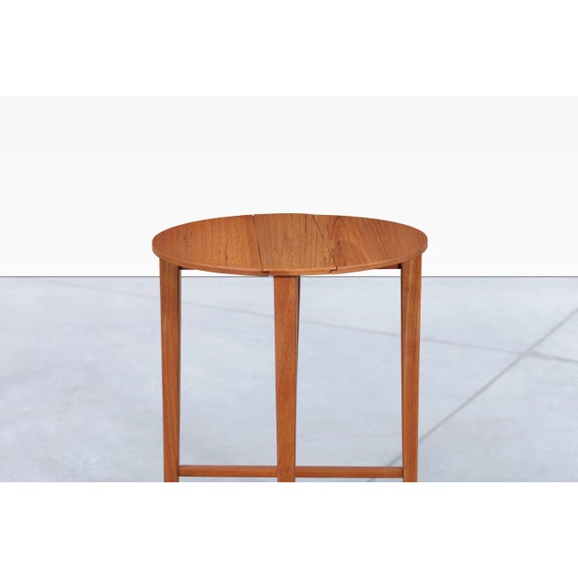 Danish Modern Teak Nesting Table by Carlo Jensen for Poul Hundevad, 1960s For Sale - Image 10 of 12
