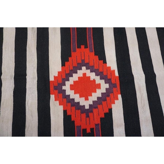 1930s 1930s Geometric Flatwoven Antique Native American Third Chiefs Blanket Rug For Sale - Image 5 of 9