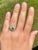 The Sunset Ridge: Natural Emerald and Diamond Cocktail Ring For Sale - Image 9 of 10