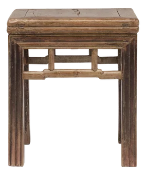 Chinese Reeded Leg Fang Deng, C. 1850