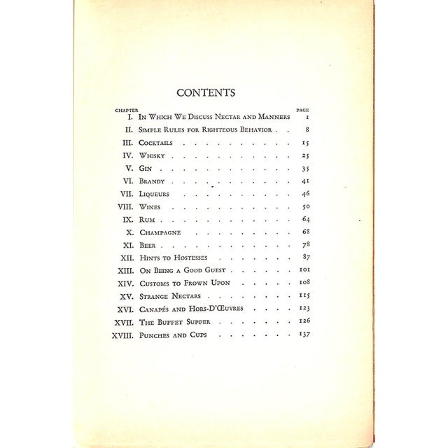 "Bacchus Behave! The Lost Art of Polite Drinking" 1933 Whitaker, Alma (Inscribed) For Sale In New York - Image 6 of 7