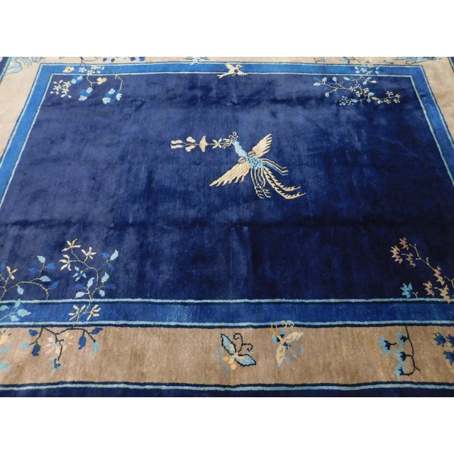 Mid Century Handmade Chinese Rug. 6'2"x 8'5" For Sale - Image 11 of 12