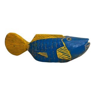 African Wooden Fish Bozo Tribe Mali 20 W For Sale