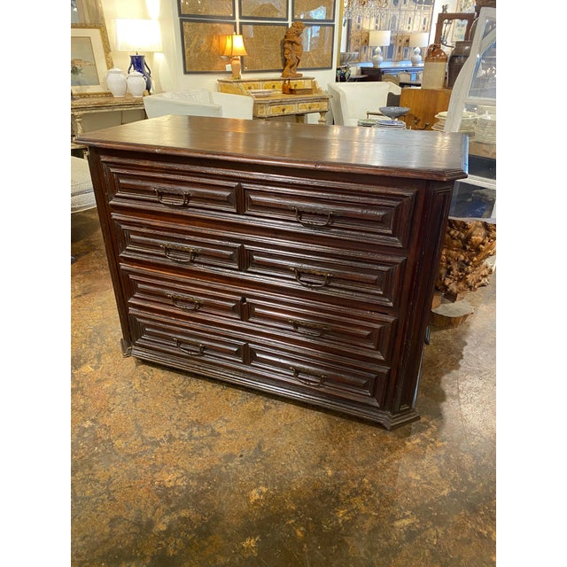 Italian Italian 18th c Walnut Commode For Sale - Image 3 of 5