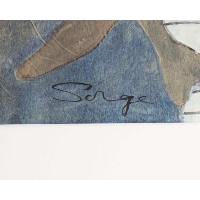 Late 20th Century Abstract Mixed Media Painting by Walter Sorge For Sale - Image 5 of 8