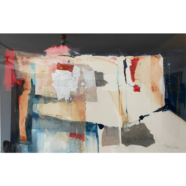 American Harold Larson Painting Abstract Mixed Media Collage For Sale - Image 3 of 13