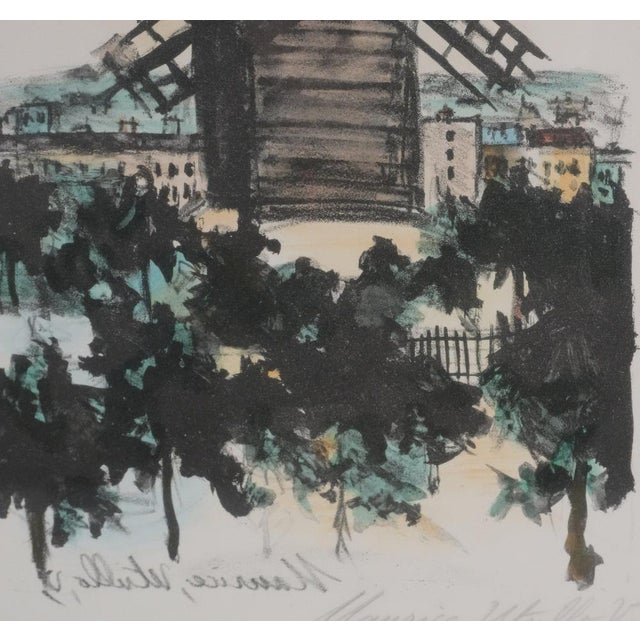 Maurice Utrillo, The Galette Mill, Original Signed Lithograph For Sale - Image 6 of 8