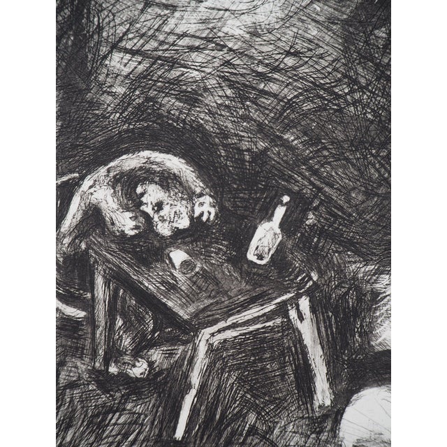 Marc Chagall, The Drunkard and His Wife, Original Engraving For Sale - Image 4 of 5