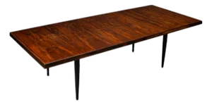 Brazilian Mid-Century Modern Extendable Dining Table in Hardwood, Cimo, 1960s - Lot 612