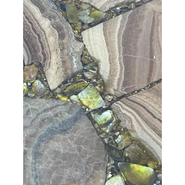 Mid-Century Modern 1950's Mid Century Modern Wrought Iron Base Table For Sale - Image 3 of 4