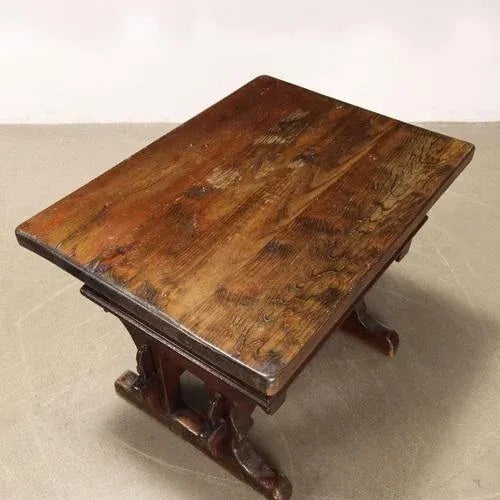Brown Vintage Wooden Coffee Table For Sale - Image 8 of 10