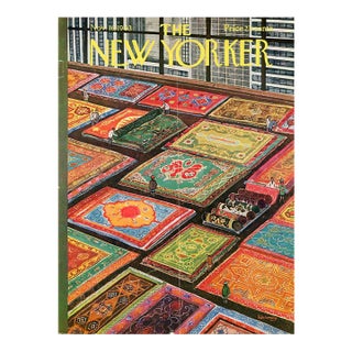 1963 Vintage New Yorker Magazine Cover by Anatol Kovarsky, November 16, Oriental Carpets For Sale