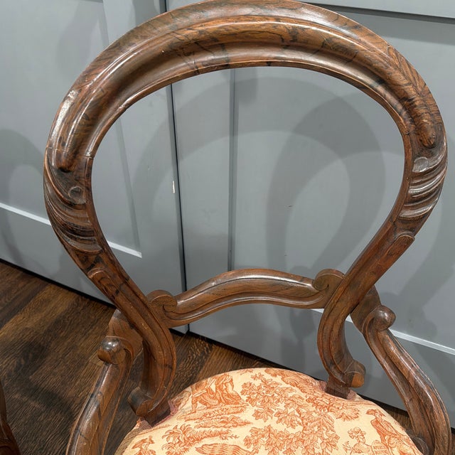 Vintage Upholstered Chair (Set of 2) For Sale - Image 9 of 10