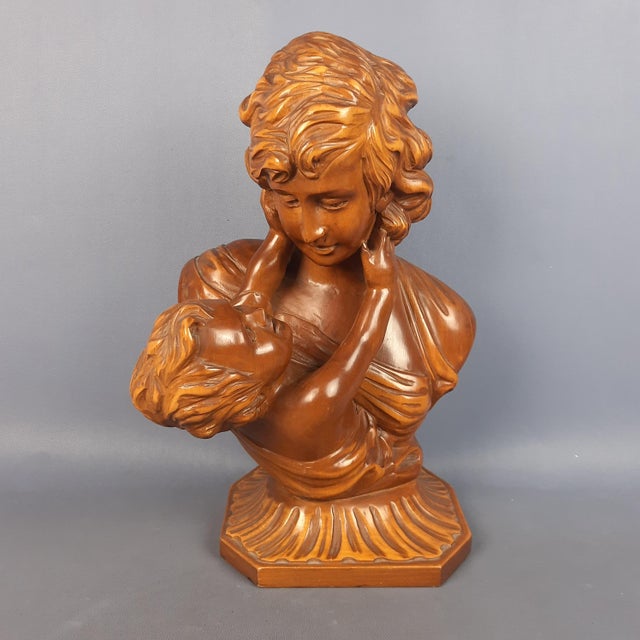Carved Wooden Sculpture of Mother with Child, Italy, 1960s For Sale - Image 16 of 16