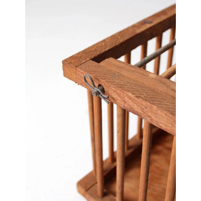 Vintage Wooden Farm Crate For Sale - Image 6 of 11