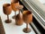 1970s Signed Hand-Turned Wooden Goblets- Set of 4 For Sale - Image 9 of 11