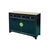 Asian Oriental Black Lacquer 3 Drawers MoonFace Console Credenza Sideboard For Sale - Image 3 of 15