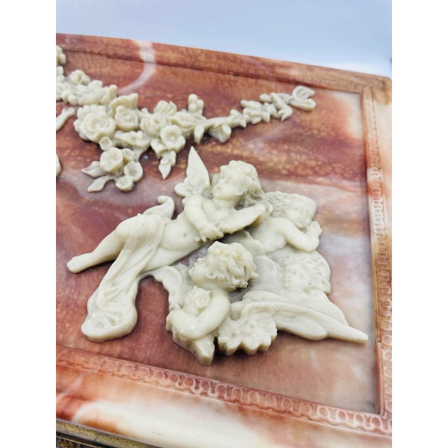 Mid 20th Century Incolay Stone Treasure Box For Sale In Los Angeles - Image 6 of 12