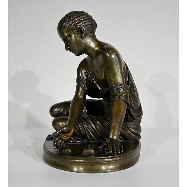 La Joueuse d’Osselets, 19th-Century, Bronze For Sale - Image 3 of 15