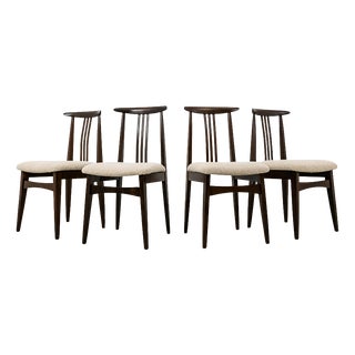 Vintage Dining Chairs by M. Zieliński, 1960s, Set of 4 For Sale
