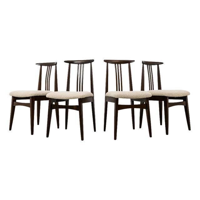 Vintage Dining Chairs by M. Zieliński, 1960s, Set of 4 For Sale