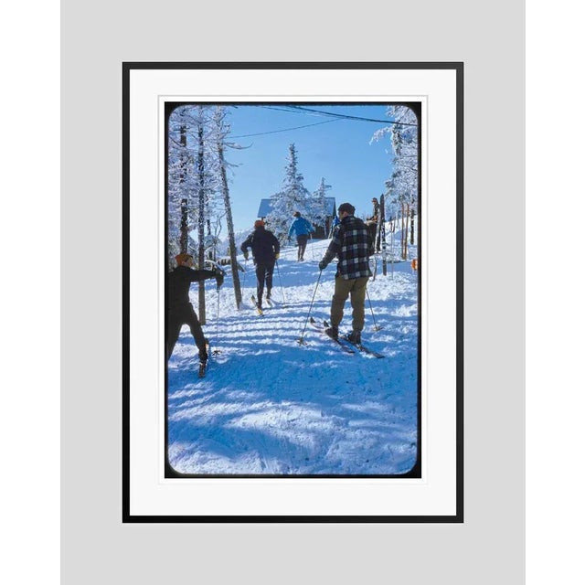 Skiers In The Woods 1955 by Toni Frissell Skiers in the woods at the Stowe Mountain resort, Vermont, USA, 1955. Antoinette...
