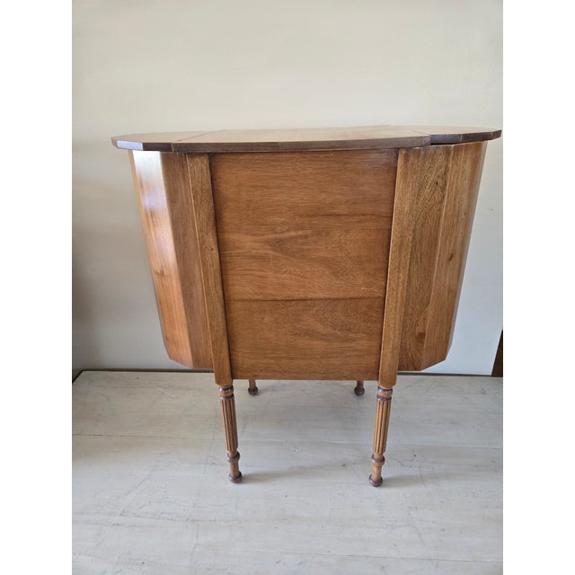 Early 20th Century Martha Washington Style Sewing Cabinet For Sale In Los Angeles - Image 6 of 10