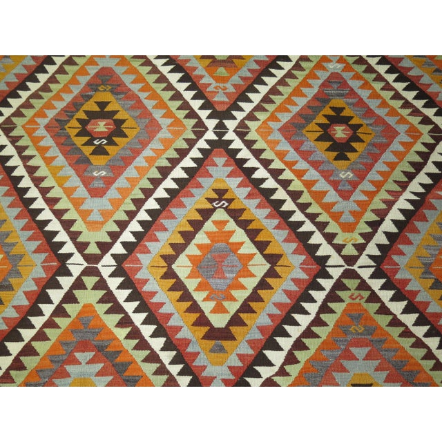 Tribal Vintage Turkish Kilim - 5' x 7'5" For Sale - Image 4 of 5