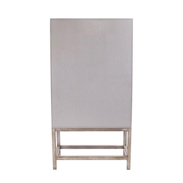 2020s Pasargad Home Oliver Bar Cabinet With Shelves, Drawer and Mirror For Sale - Image 5 of 13