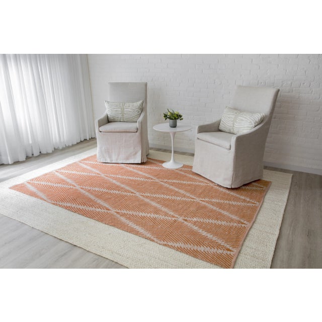 Erin Gates by Momeni River Beacon Orange Indoor/Outdoor Hand Woven Area Rug - 7′6″ × 9′6″ For Sale In Atlanta - Image 6 of 7