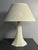 Mid-Century Suede Leather Mushroom Table Lamp, 1960s For Sale - Image 14 of 14