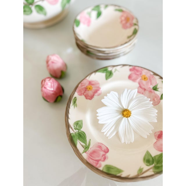 1970s Franciscan Desert Rose Dinnerware - 6 Sets, Tureen and Salt and Pepper Shakers- 21 Pieces For Sale In Philadelphia - Image 6 of 6