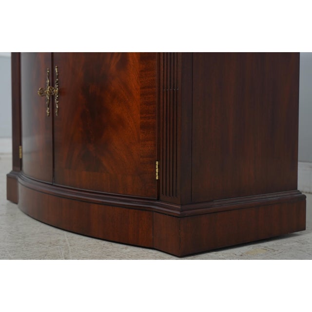 Henkel Harris Mahogany Bow Front Server For Sale - Image 15 of 18