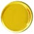 French Modern Sculptural Concave Yellow Glass Mirror For Sale