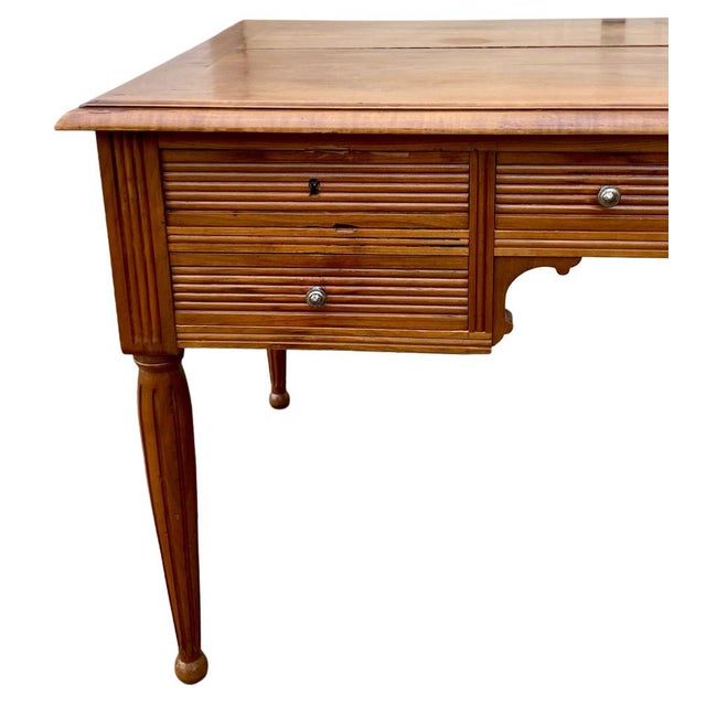 Vintage Directoire Style Flat Desk, 1940s For Sale - Image 4 of 9