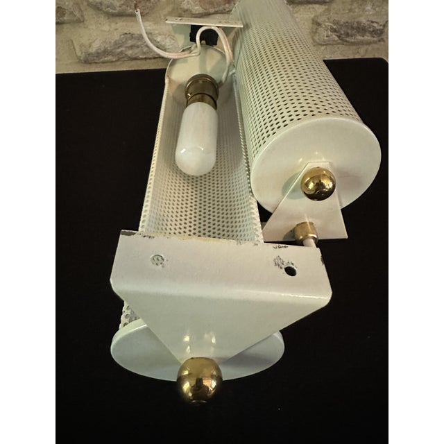 Beige Wall Lights attributed to Mathieu Matégot for Atelier Matégot, 1950s, Set of 2 For Sale - Image 8 of 18