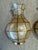 Italian Pair of Capiz Shell and Brass Wall Sconces Small, 1970s For Sale - Image 3 of 9