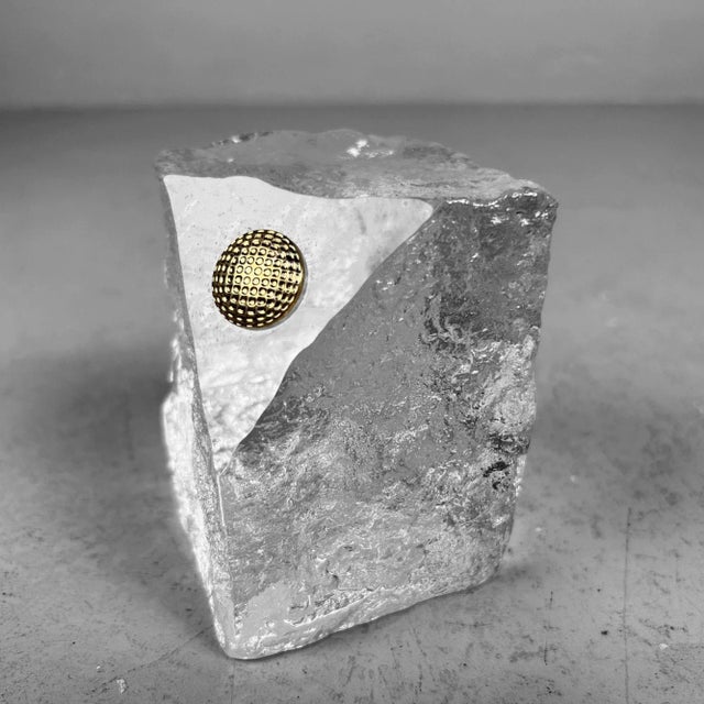 Japanese Paperweight in Crystal, 1970s For Sale - Image 4 of 18