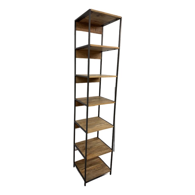 West Elm Industrial Modular Bookshelf For Sale