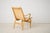 Bruno Mathsson Scandinavian Modern Eva Chair in Light Leather by Bruno Mathsson, 1960s For Sale - Image 4 of 9