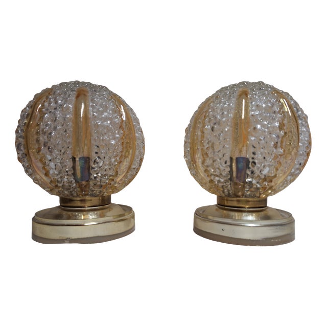 Vintage German Bedside Lamps from Marbach, 1970s, Set of 2 For Sale