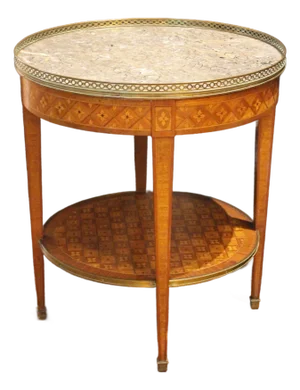 Napoleon III Marble Top Gueridon Table of Louis XVI Taste
