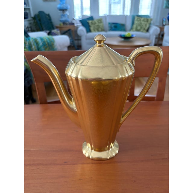 Art Deco Antique & Vintage 25 Piece Pickard 1930’s 22k Gold Hand-Painted China-Includes Some Hutschenreuther For Sale - Image 3 of 12