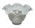 Elegant vintage white milk glass hobnail bowl with pronounced ruffled rim, 6.5" across. Glossy opaque white with strong...
