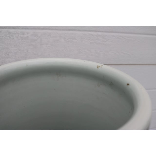 Ceramic Mid 20th Century Large Mid Century Famille Rose Porcelain Umbrella Stand For Sale - Image 7 of 18