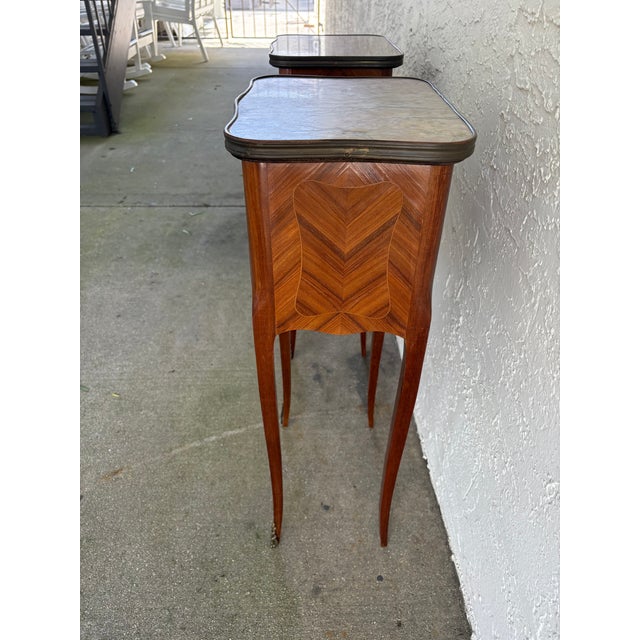 Mid 19th Century Pair of 19th Century French Chevets (Nightstands, Side Tables For Sale - Image 5 of 10