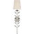 Julie Neill for Visual Comfort Signature Avery 26" Sconce Polished Nickel with Linen Shade For Sale
