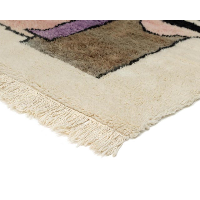 Hand-Knotted Wool Rug by Azele Studio For Sale - Image 4 of 11